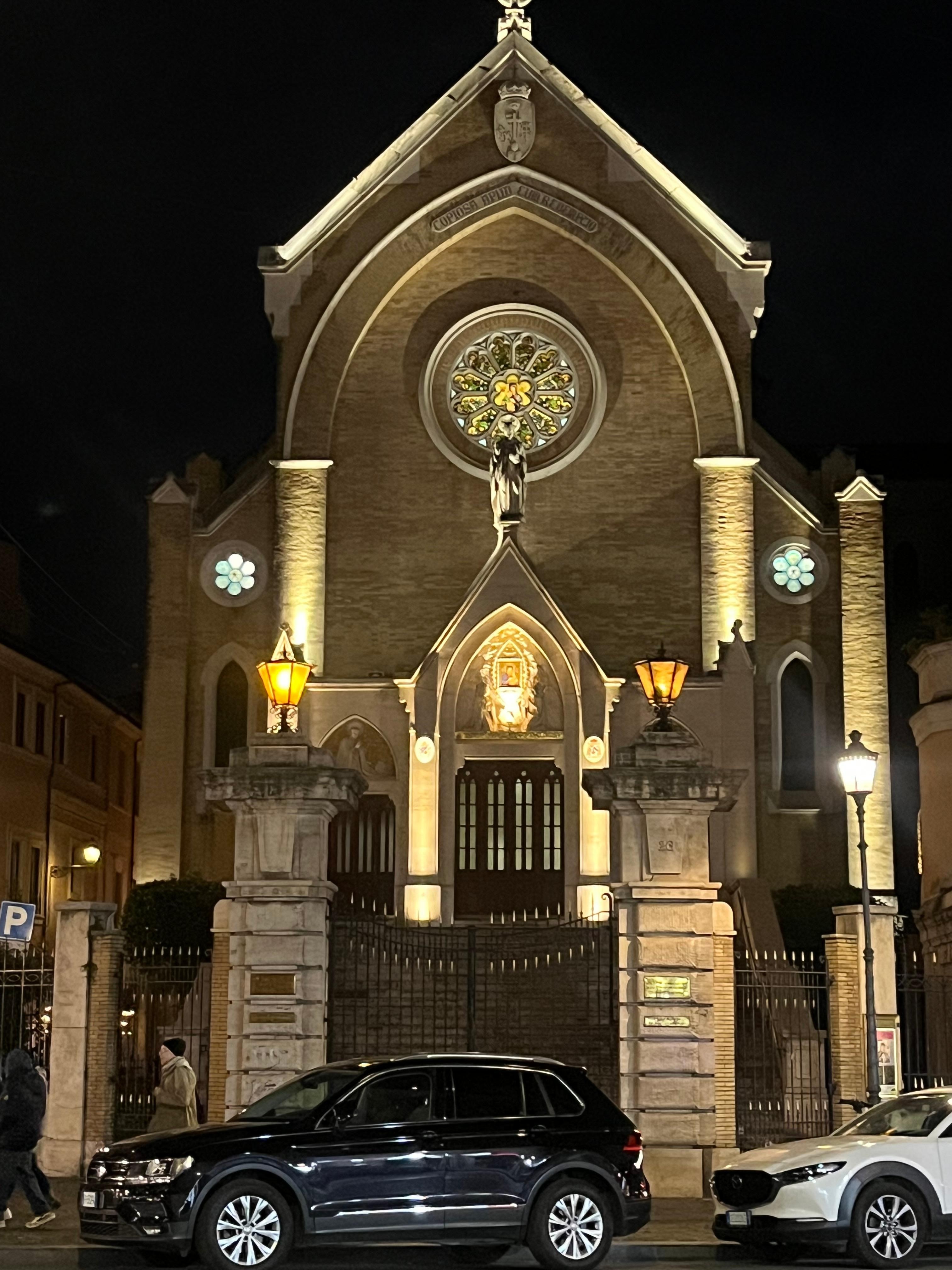 Cathedral at night.