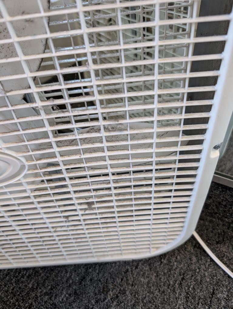 fan. Don't want to turn that on. 