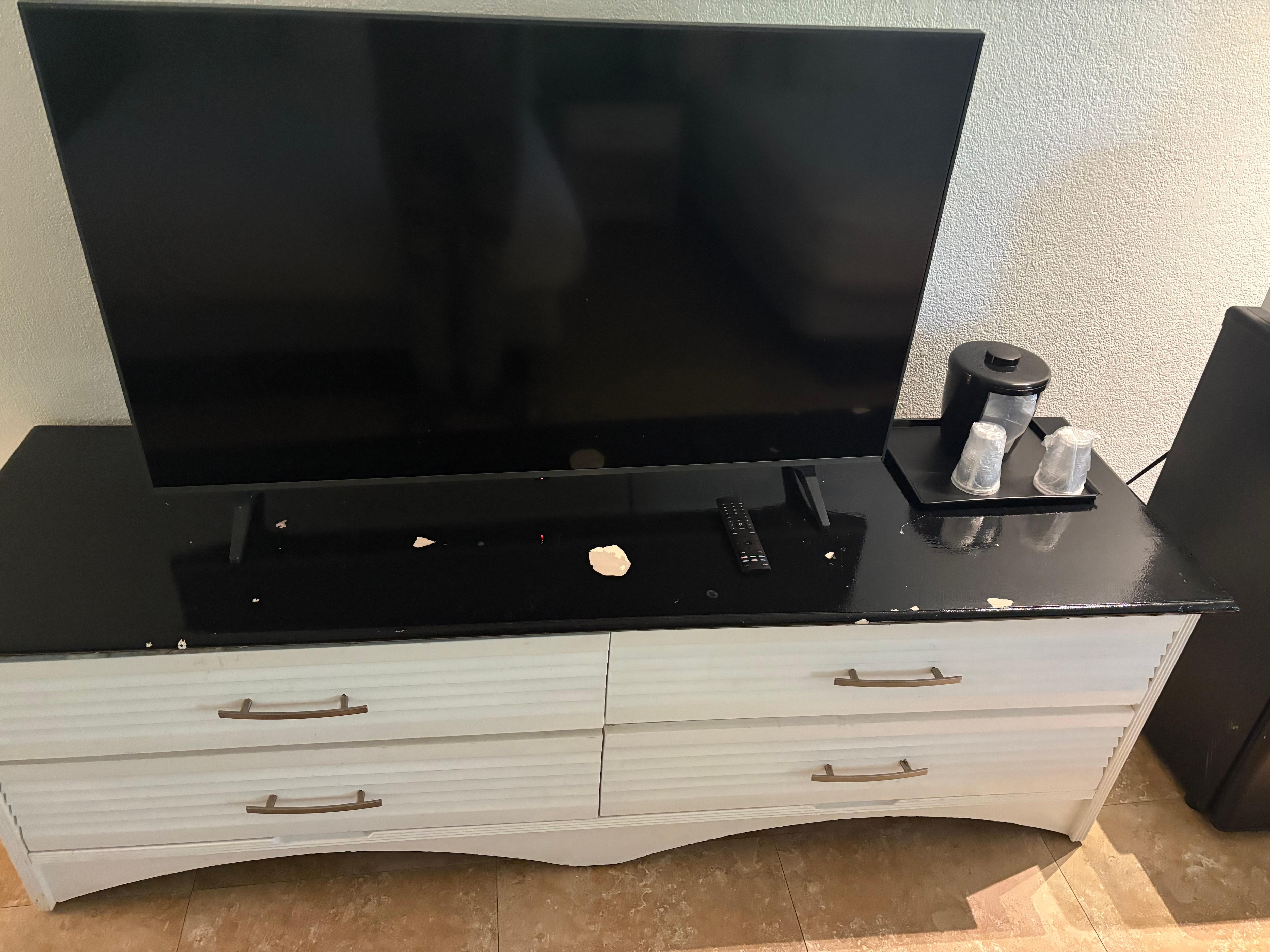 Furniture was busted 