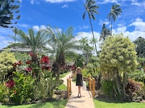 The gorgeous sidewalk through the resort
