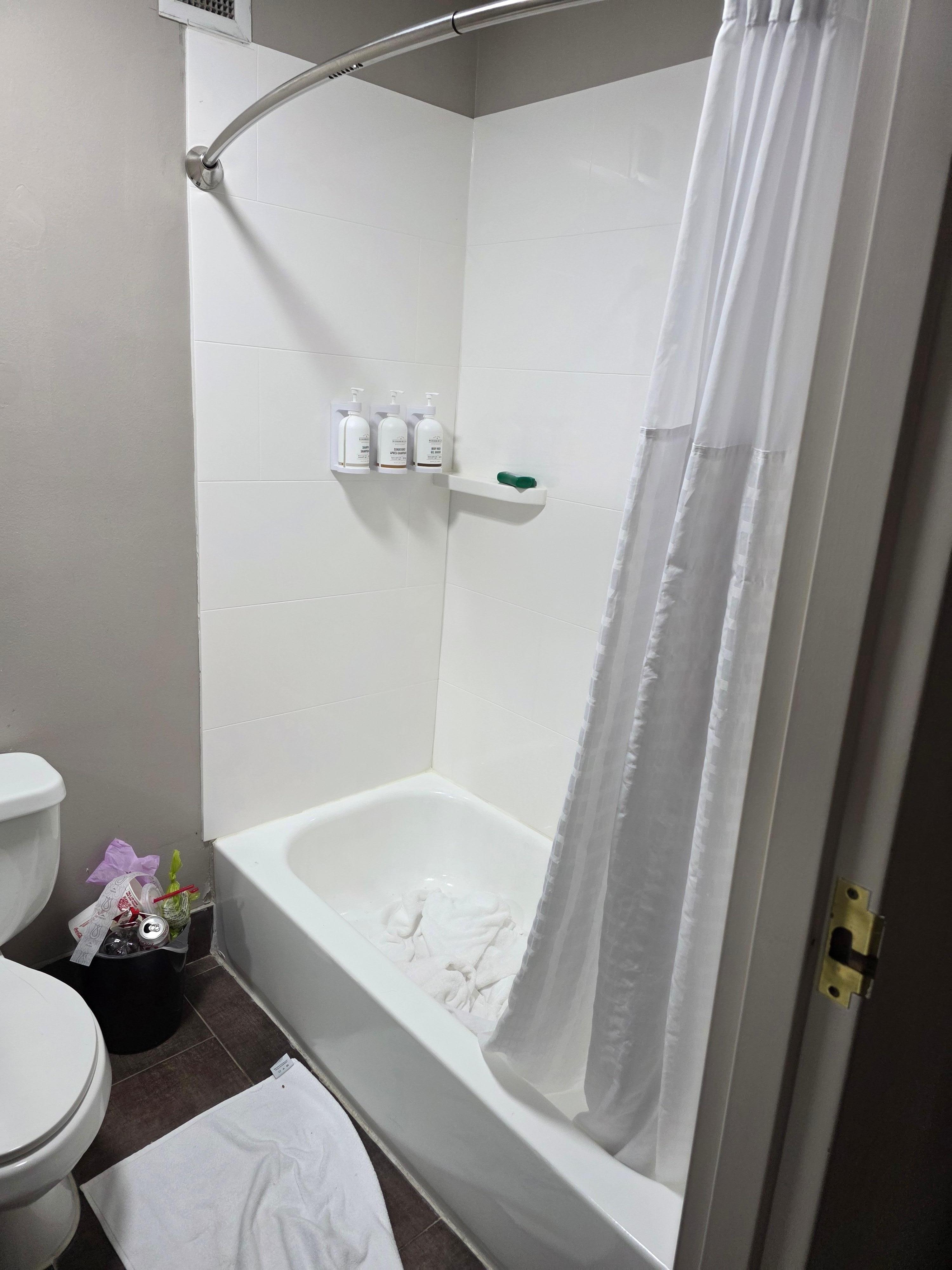 No handrails and serious slip hazzard