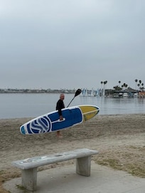 just a few feet from the front door. good fun