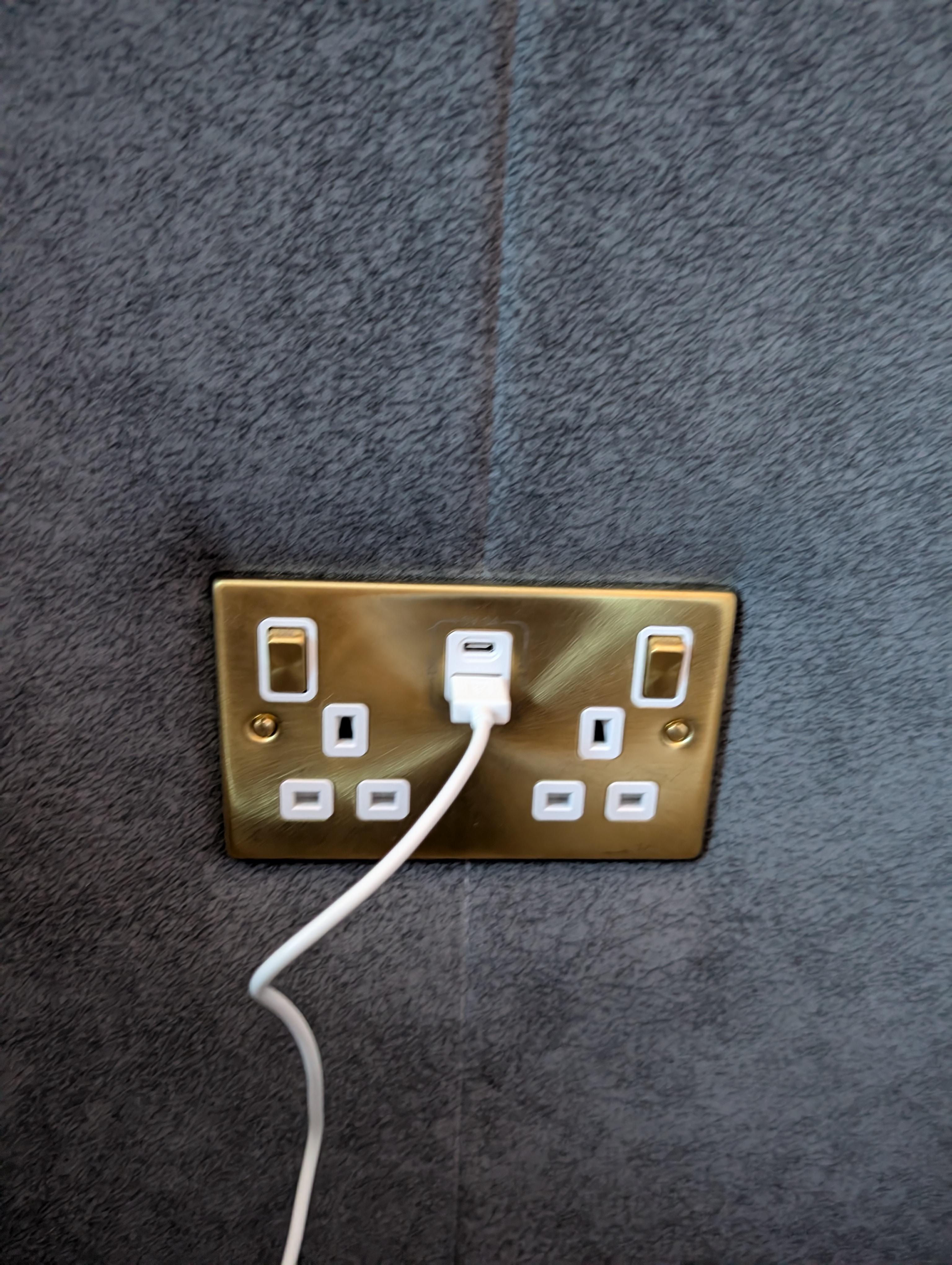Wonderful outlets for phones etc.