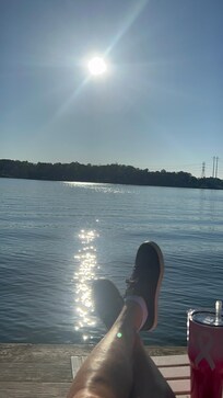 Relaxing on the dock