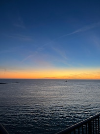 Sunsets on the pool terrace