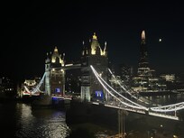 View from our room at night