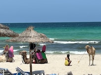 La plage de l’hôtel