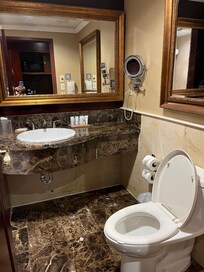 Beautiful marble floor and counter