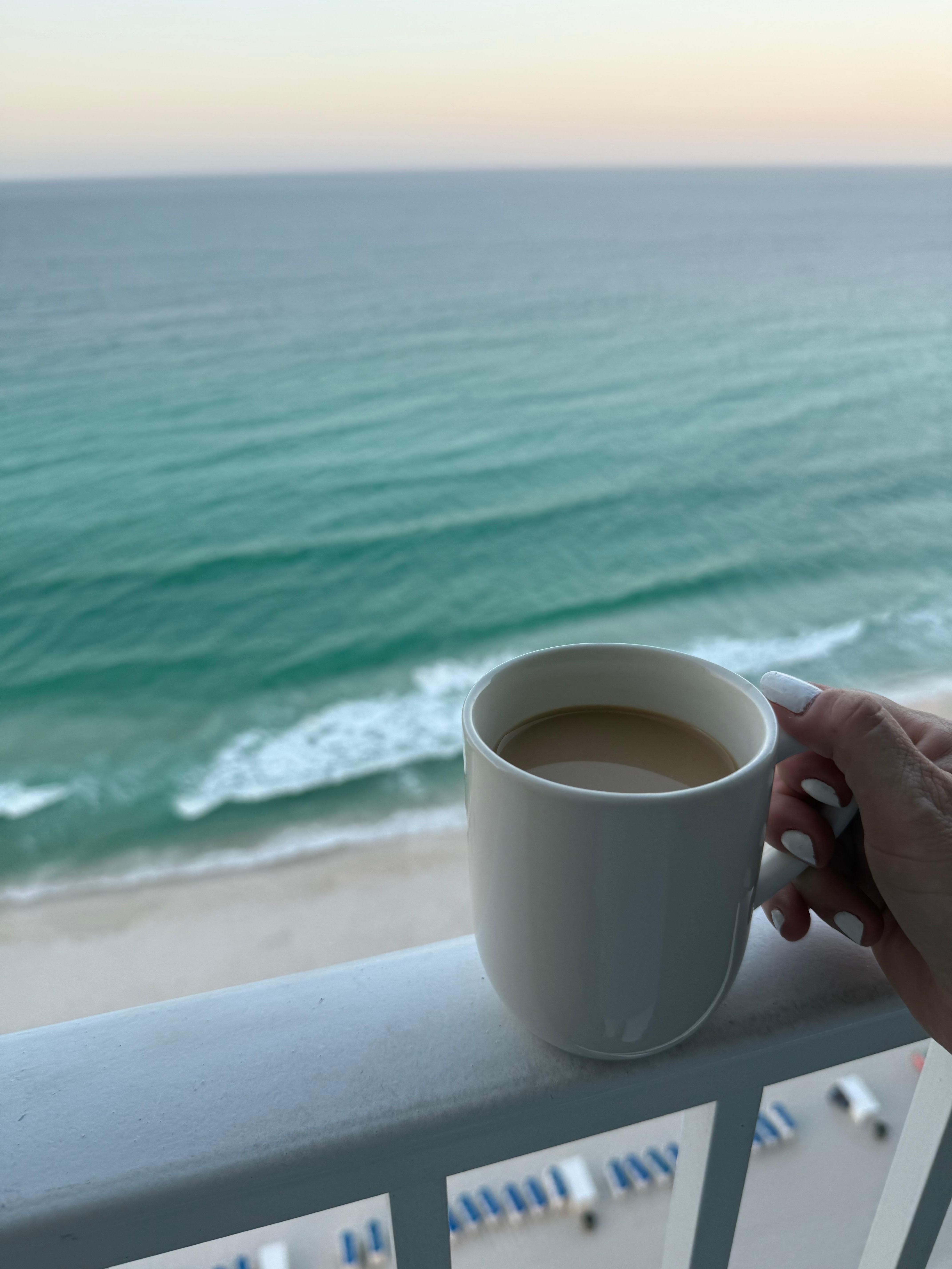 Coffee on the balcony