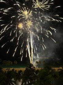 Friday night fireworks from the balcony
