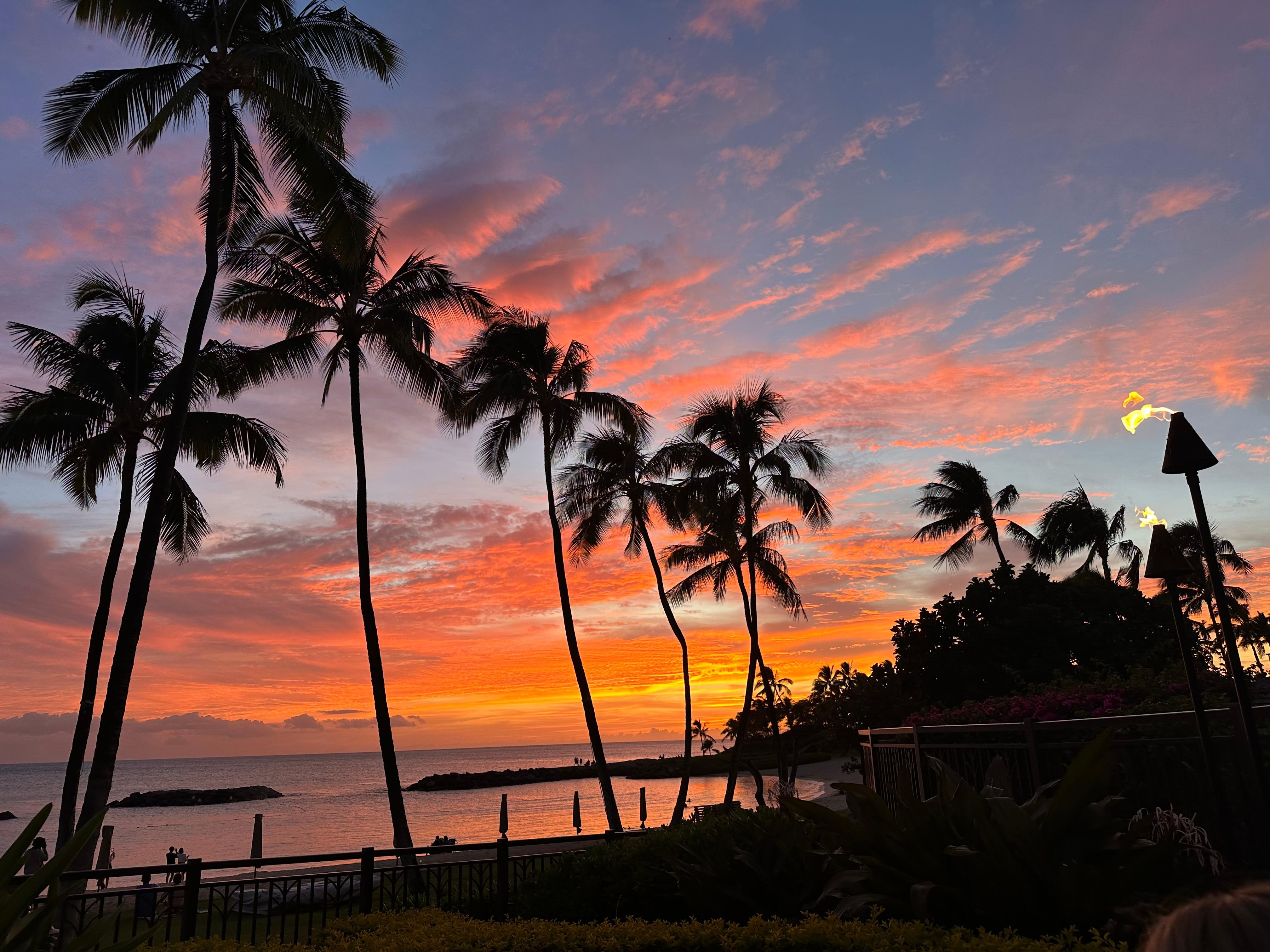 Gorgeous Sunset from Beach Bar