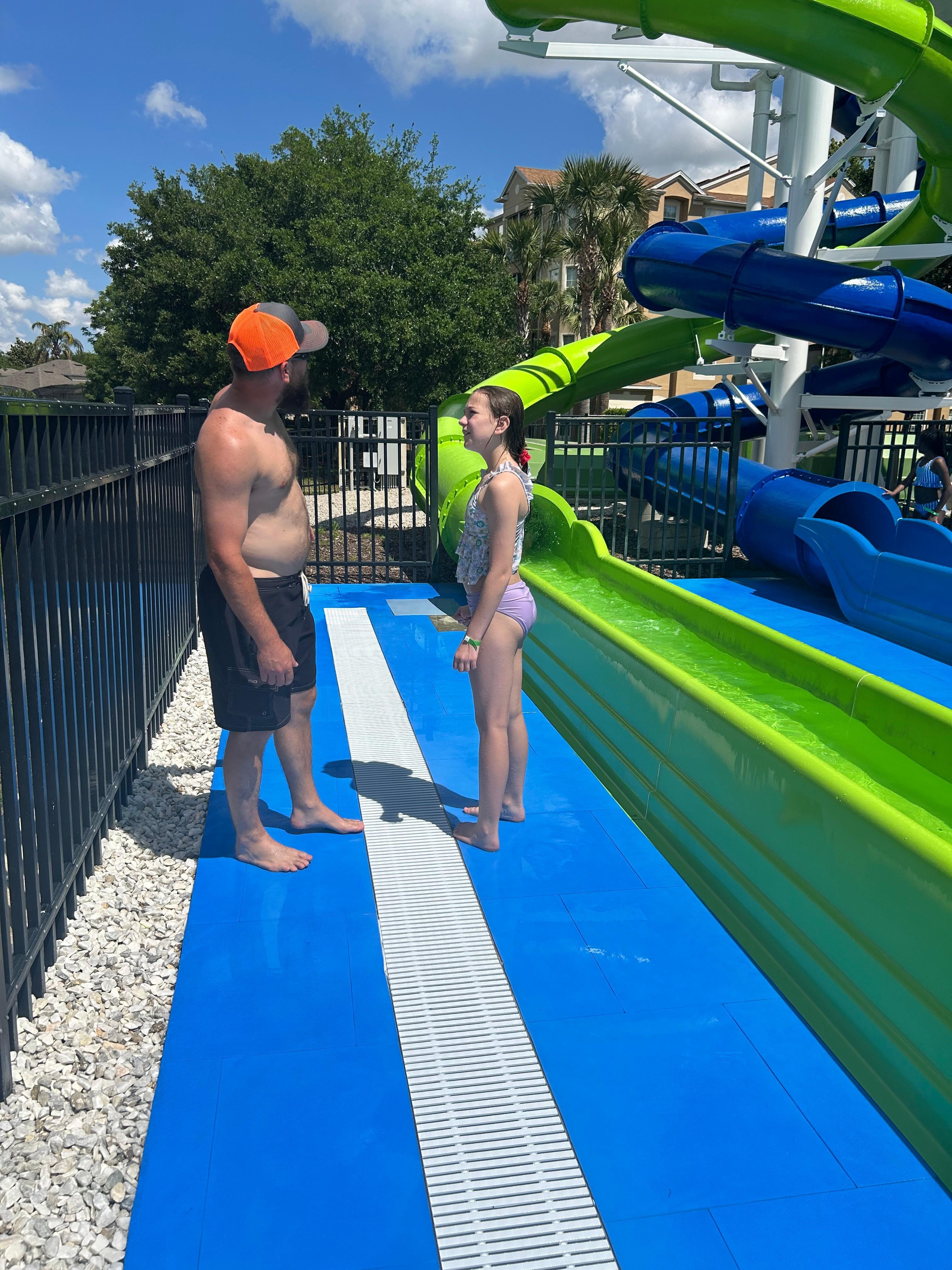 At the water park on the resort 