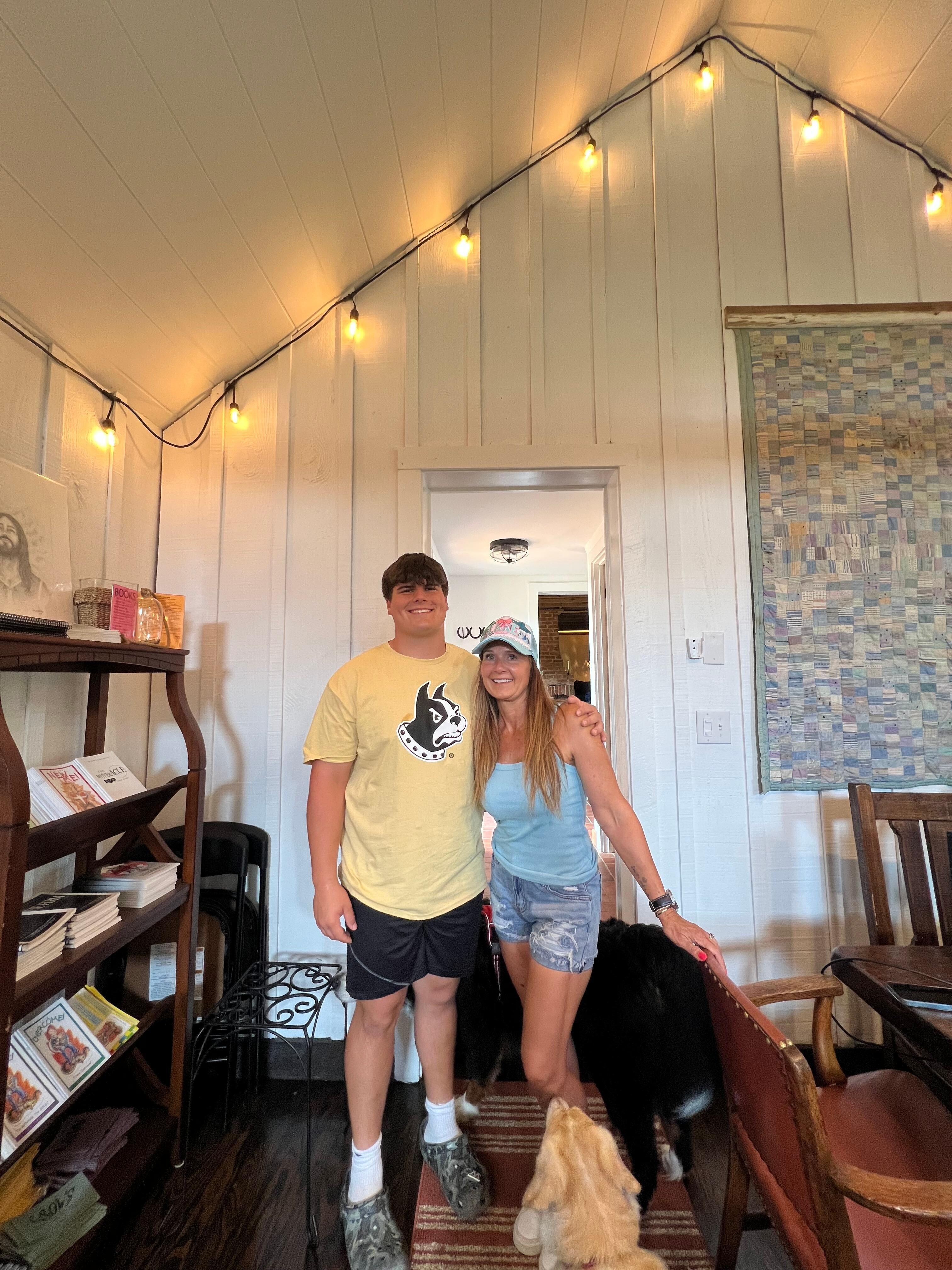 My momma heart was so happy to see my boy! Great place for family time!