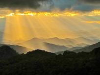 Sunset at a blueridge parkway overlook