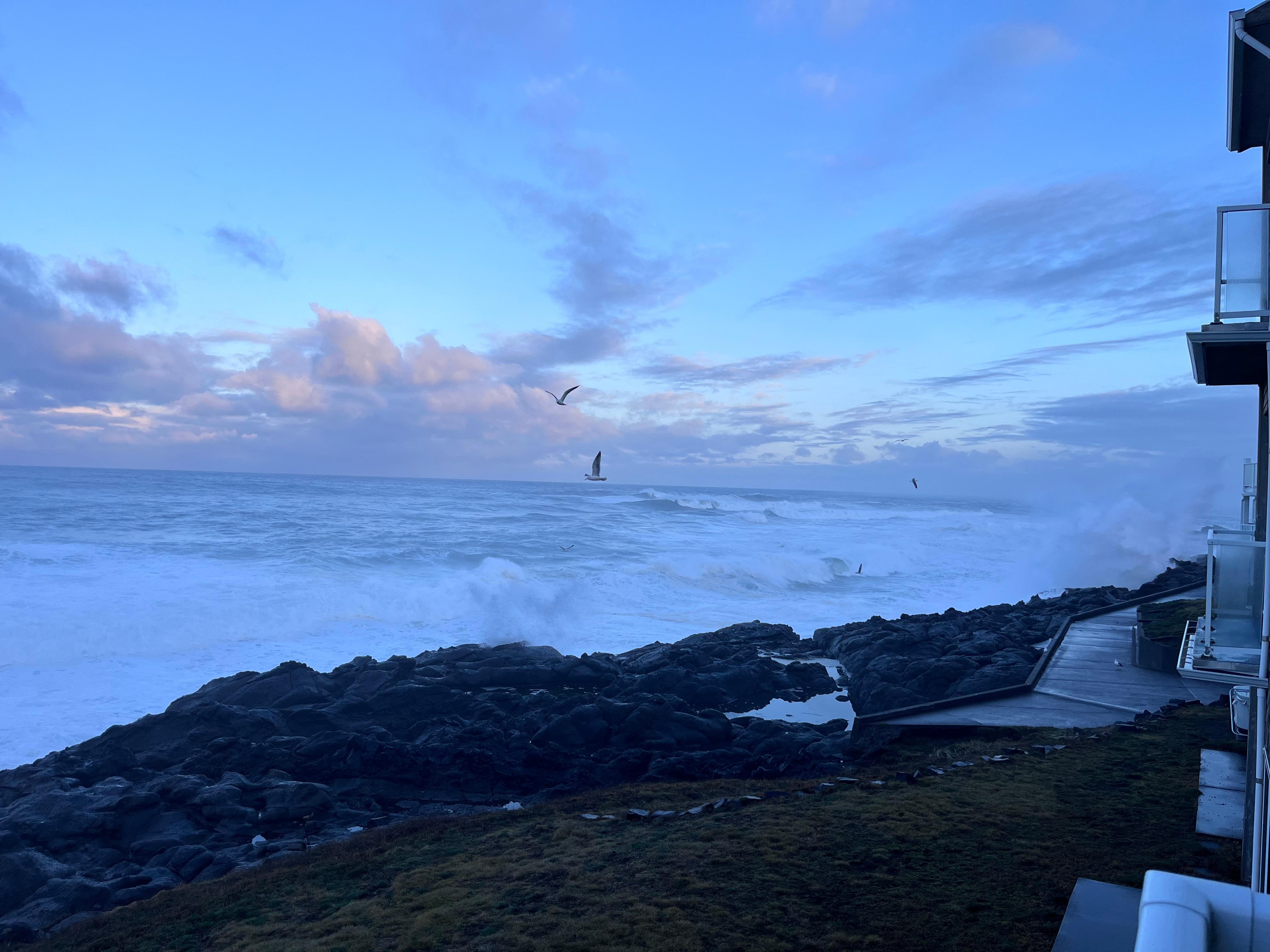 Looking north from balcony 