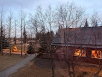 View of the reception center from our room.