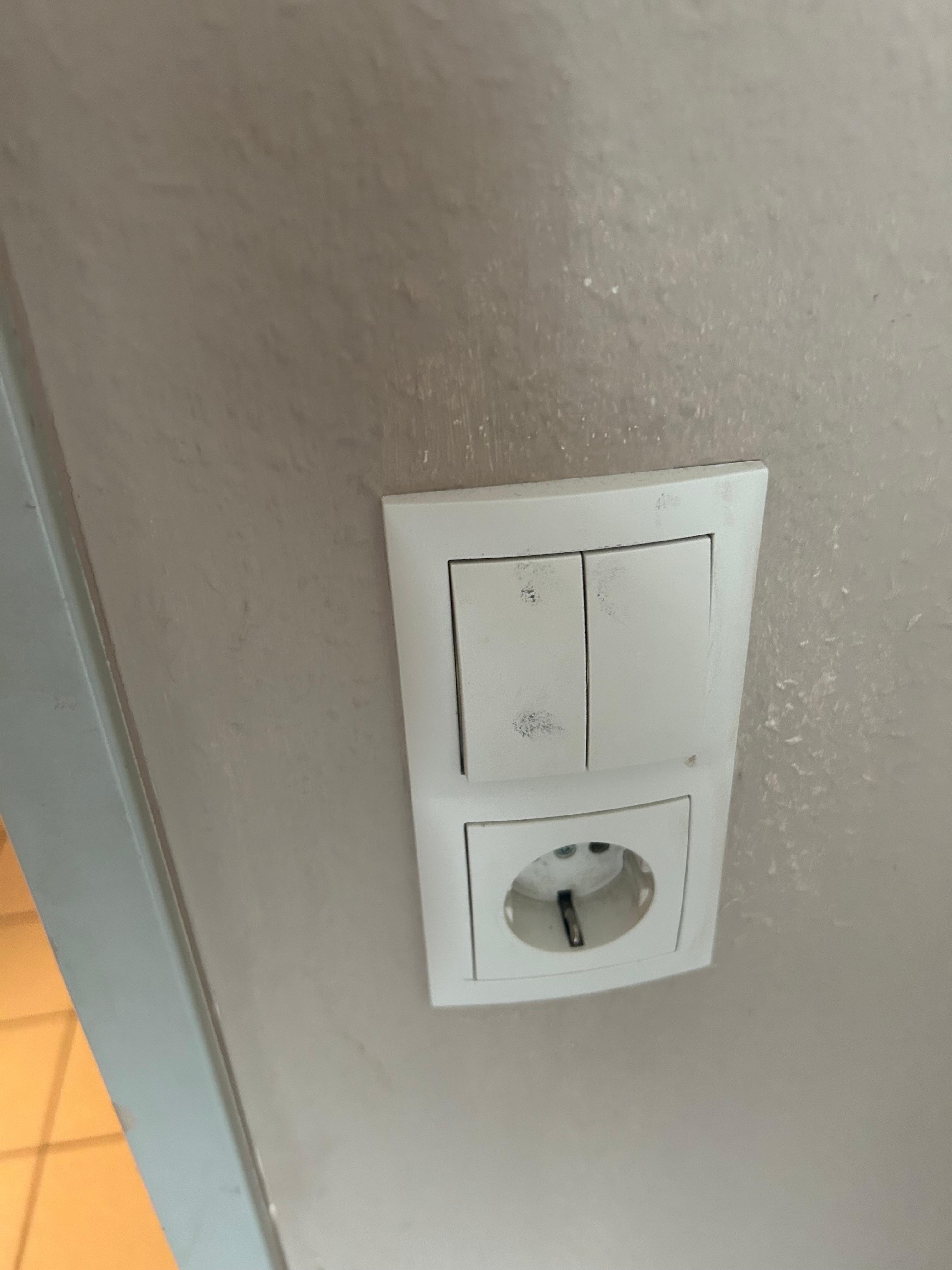 deutlicher Schmutz auf Kontaktflächen