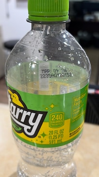 bought a soda from the vending machine….it was expired