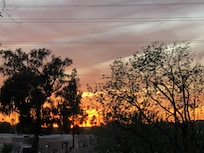 Sunset from the balcony