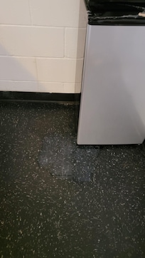 Fridge broken and leaking