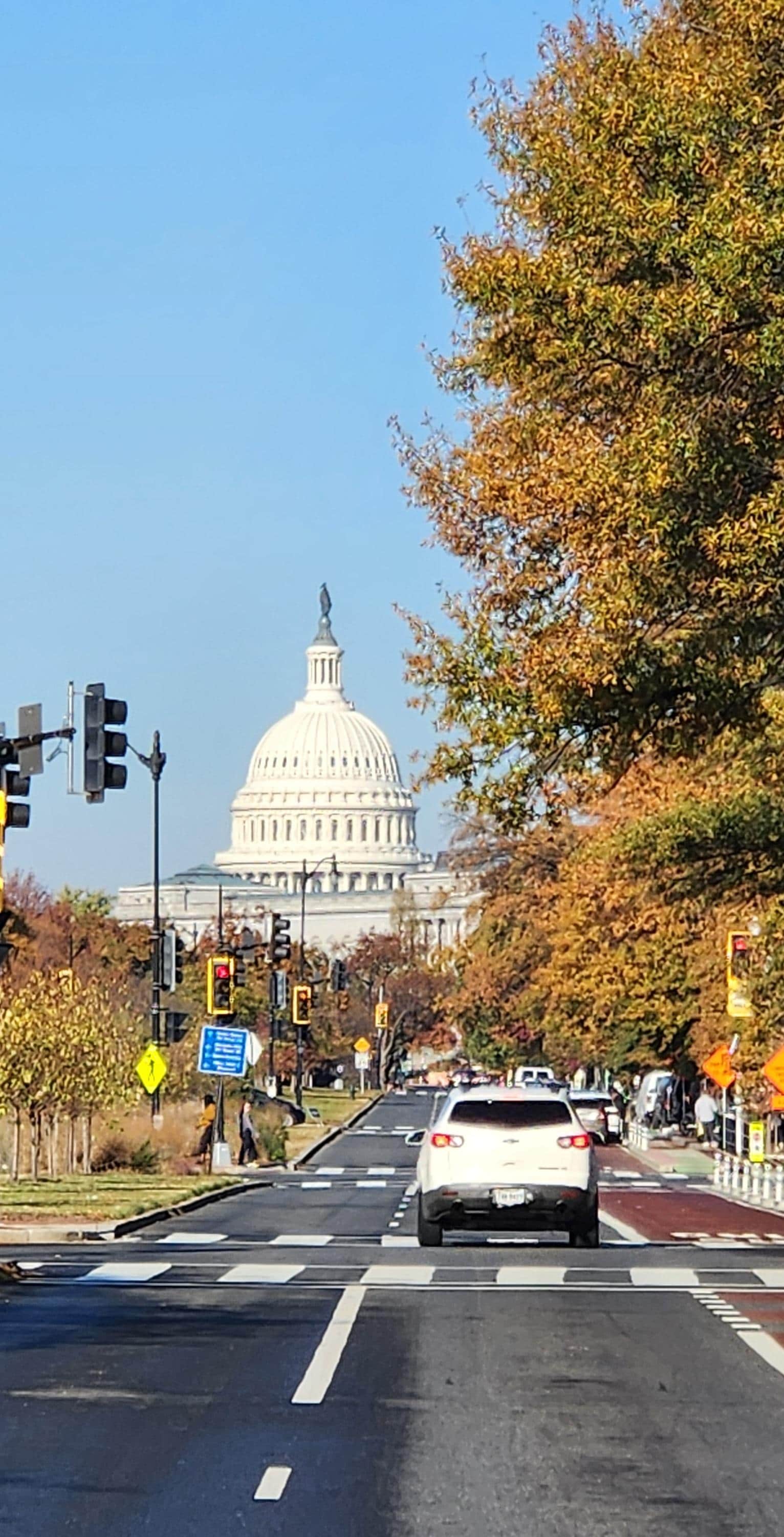 View on PA Ave (less than a block away)