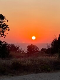 Sunset by the golf course