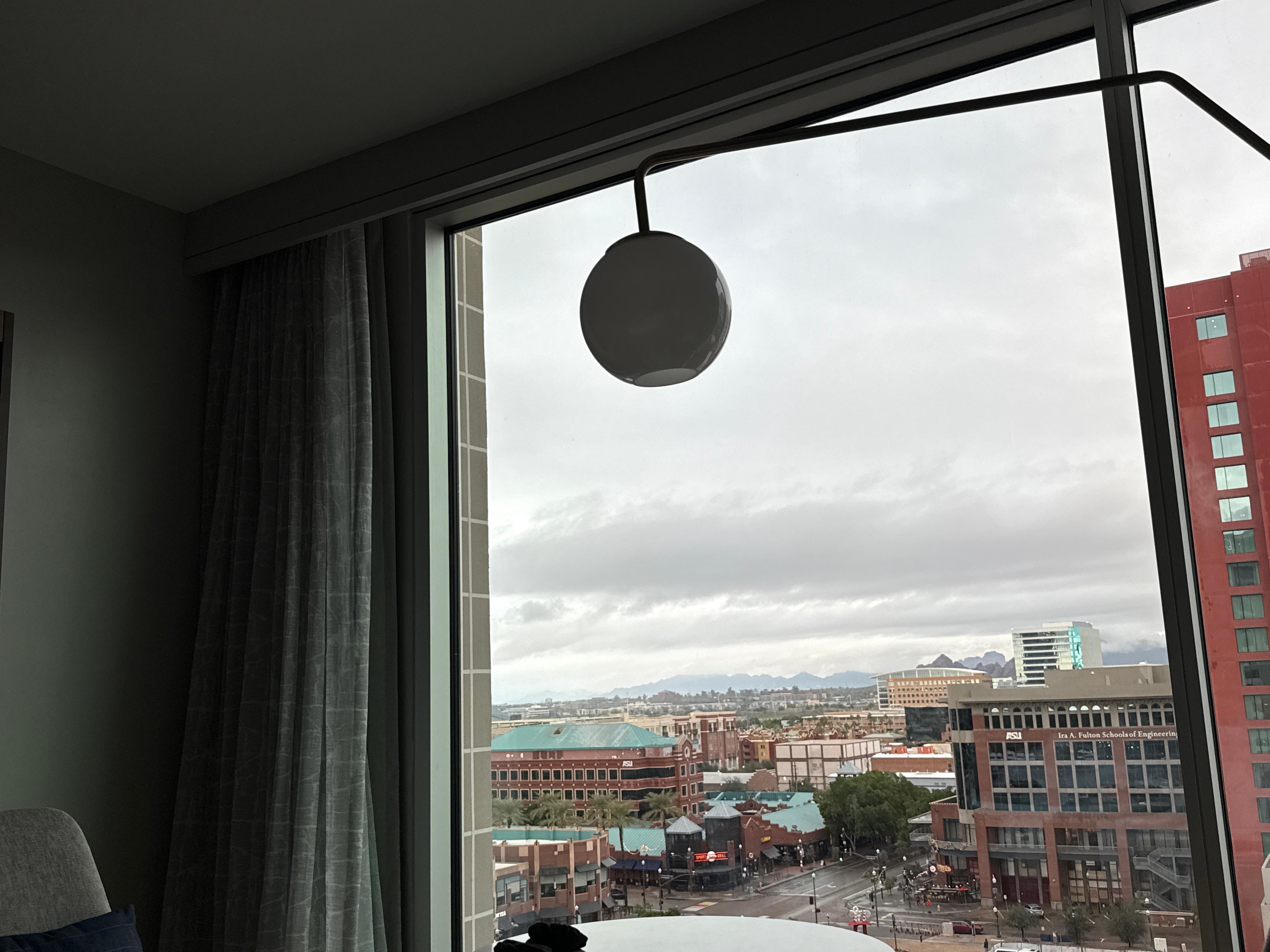 The room view from the 9th floor