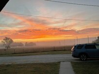 Morning views from the side door.