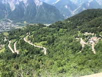 Die Straße hoch nach Alpe d’Huez…😅