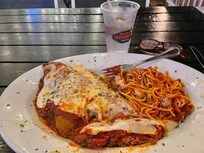 Best eggplant Parmesan EVER! Bronx House.