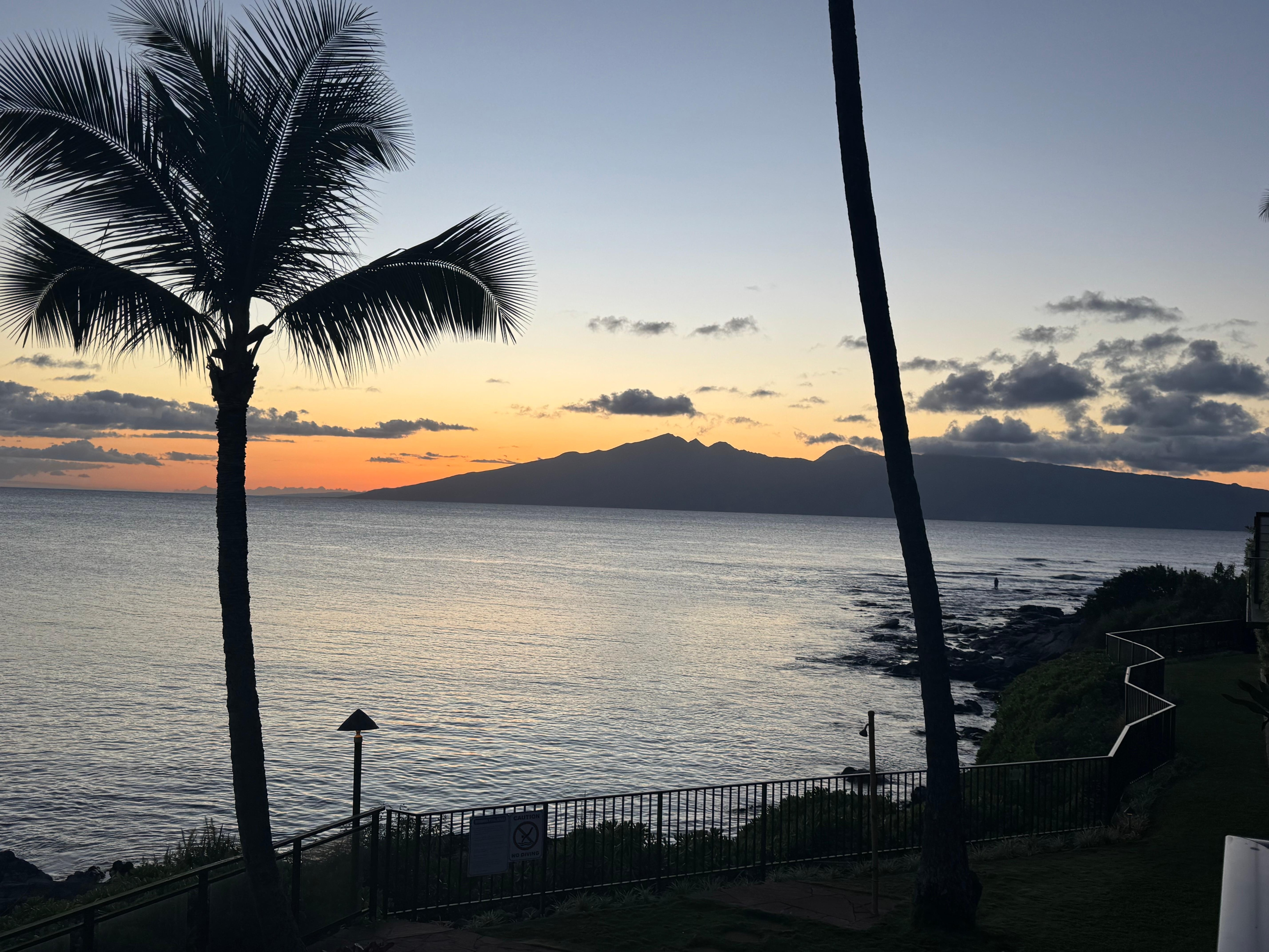 View from our balcony.