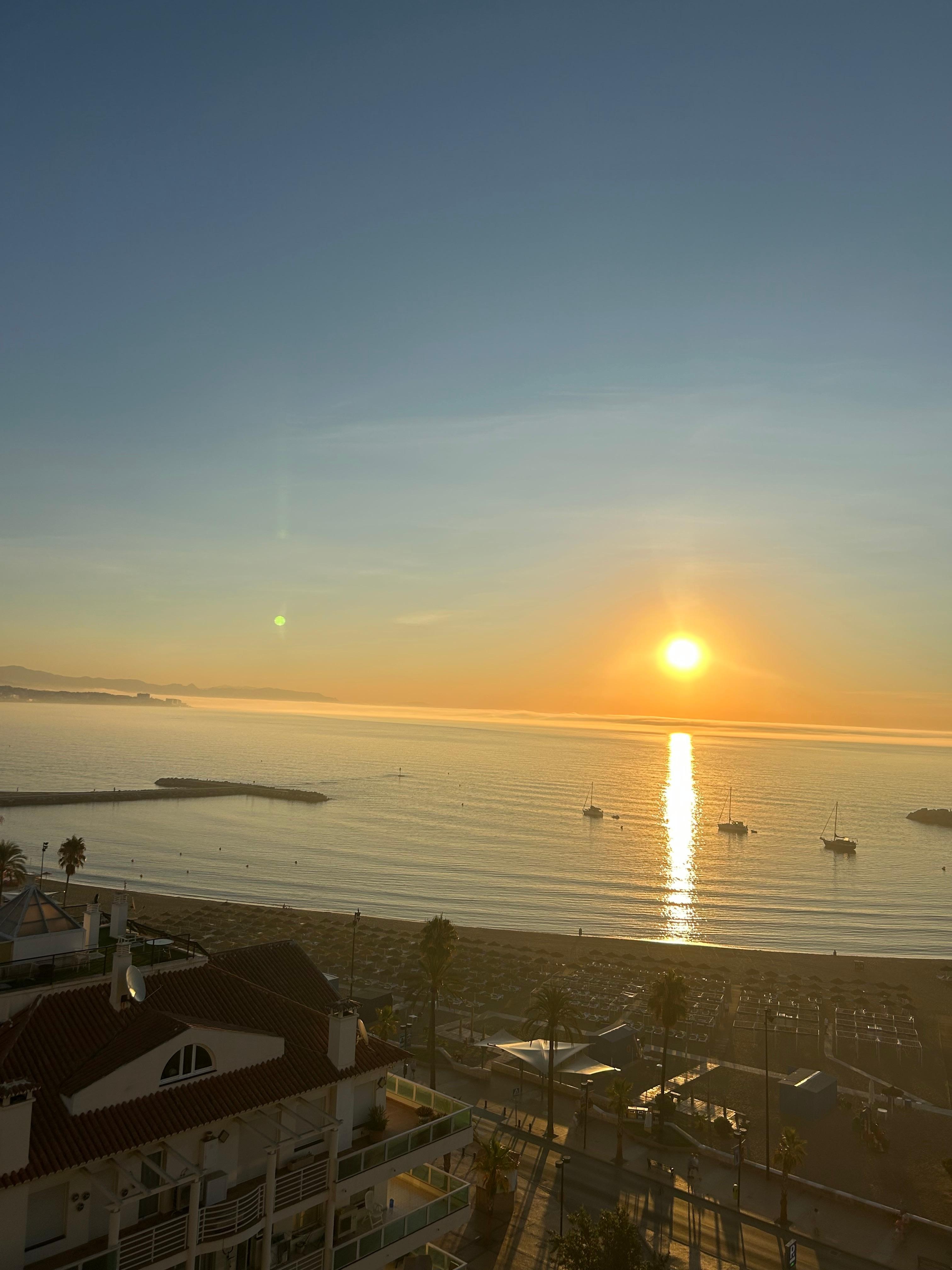 Soluppgång från balkongen