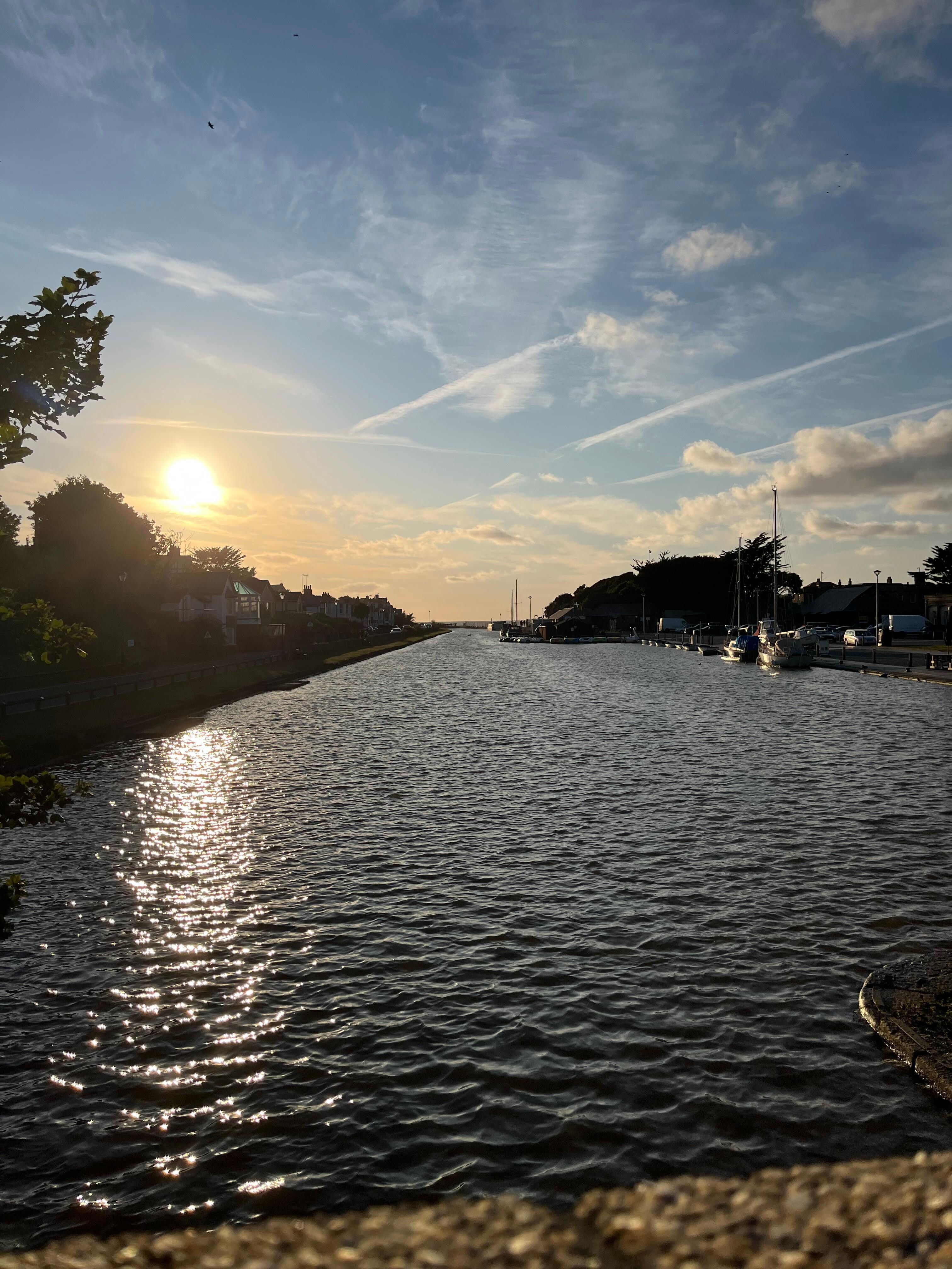 Bude Canal at sunset 