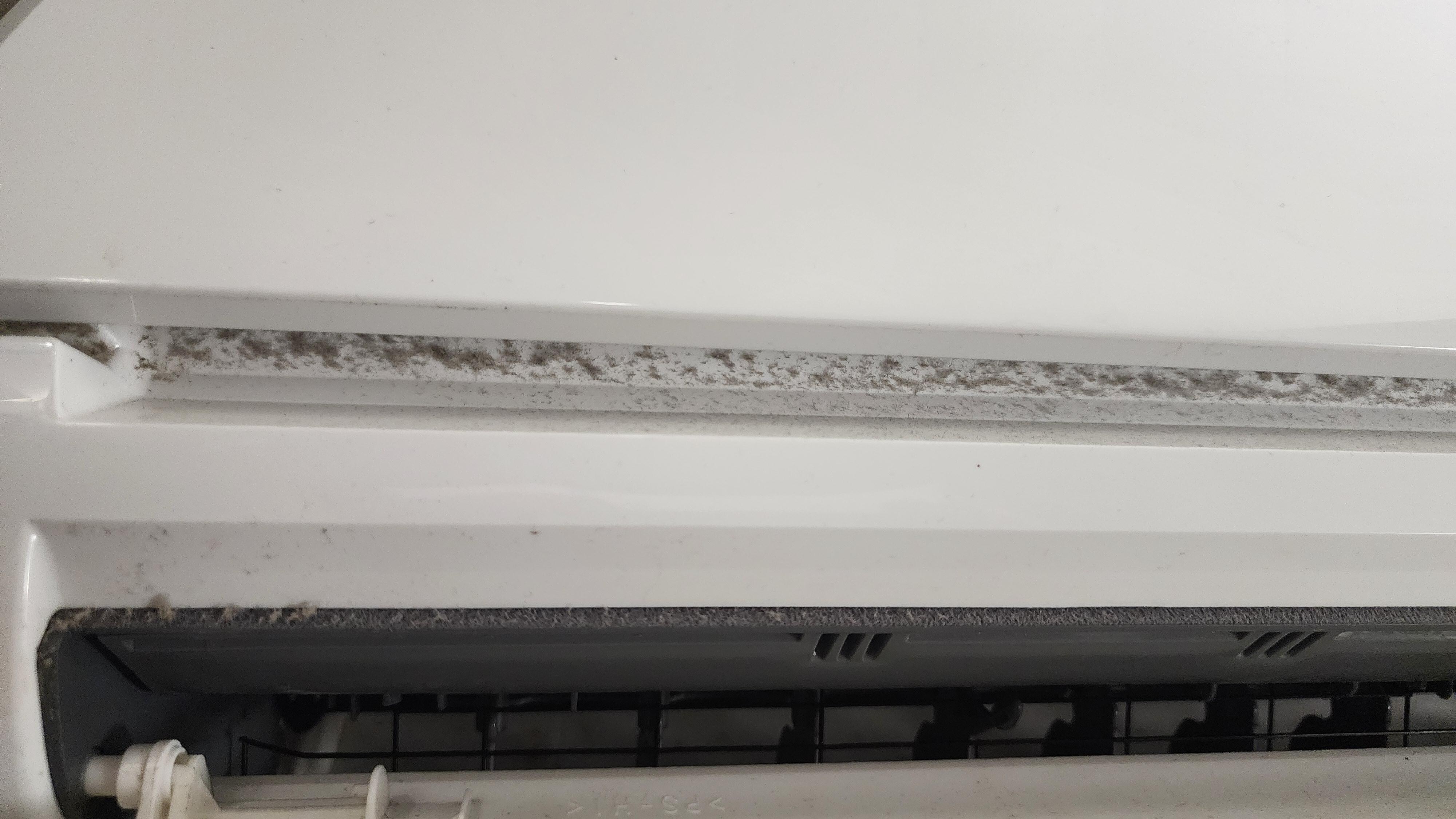 Dust filled AC unit. 