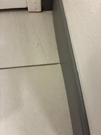 Behind the bathroom door