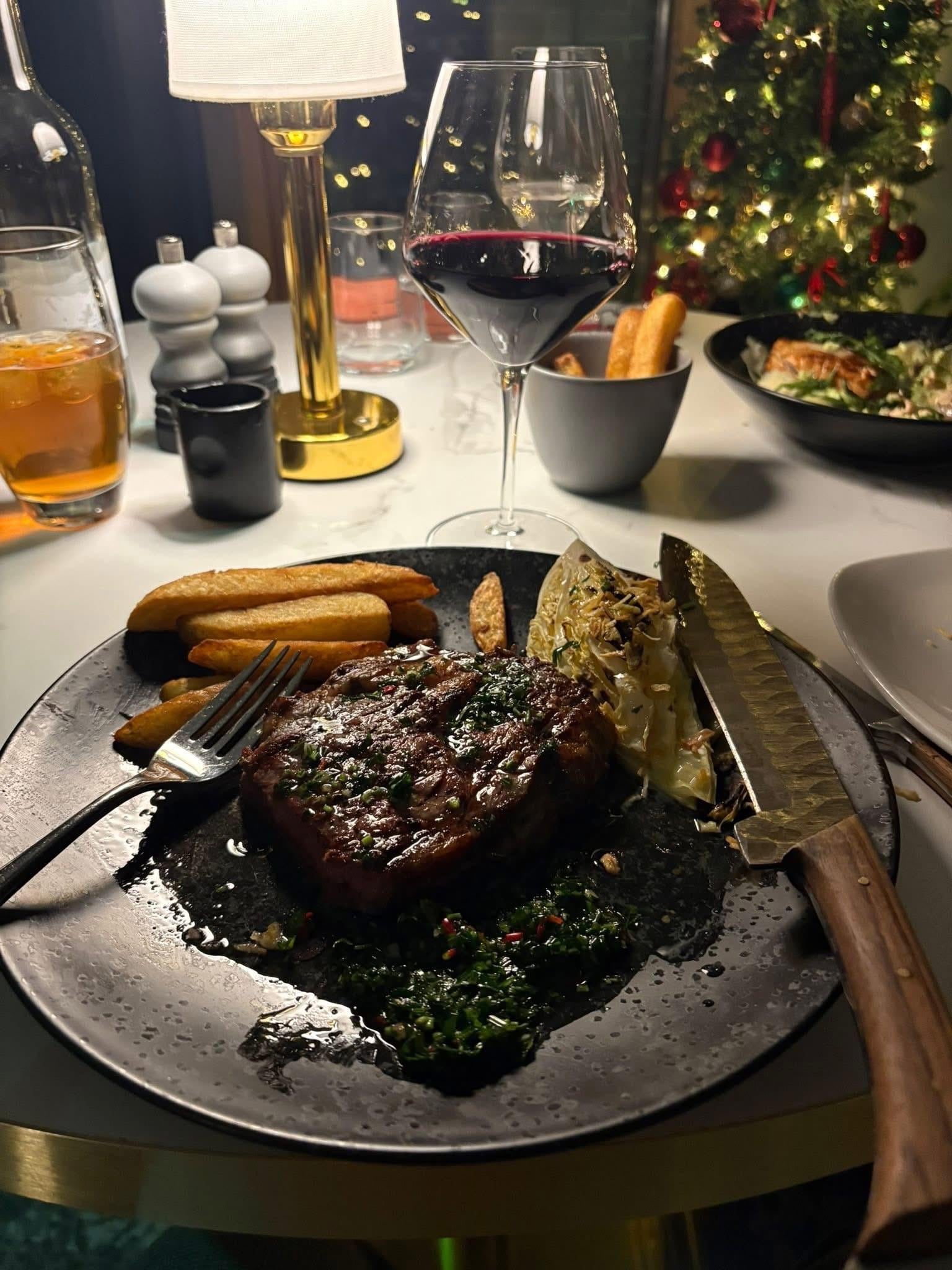 Dinner in the Huntington Grill. Worth every penny 