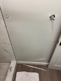 Towel rack fell off