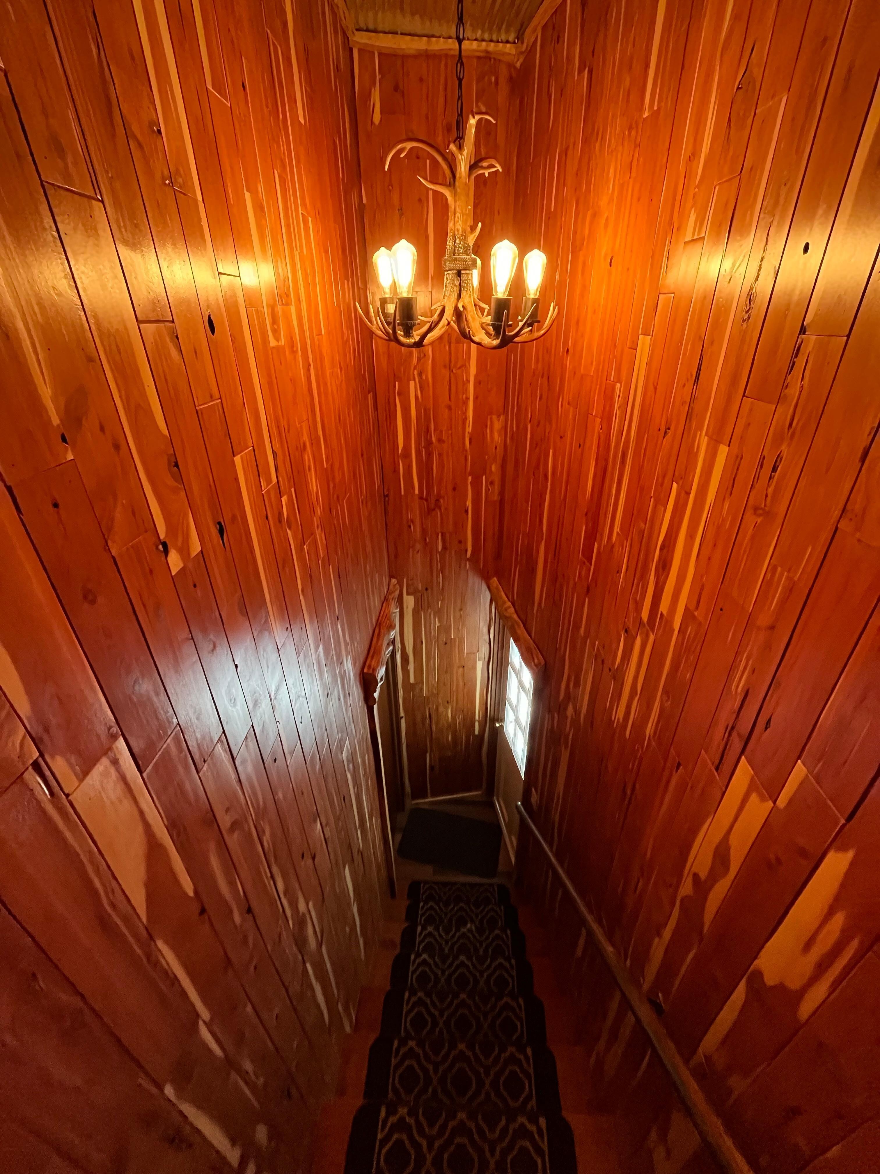 Stairs. Cute decor. 