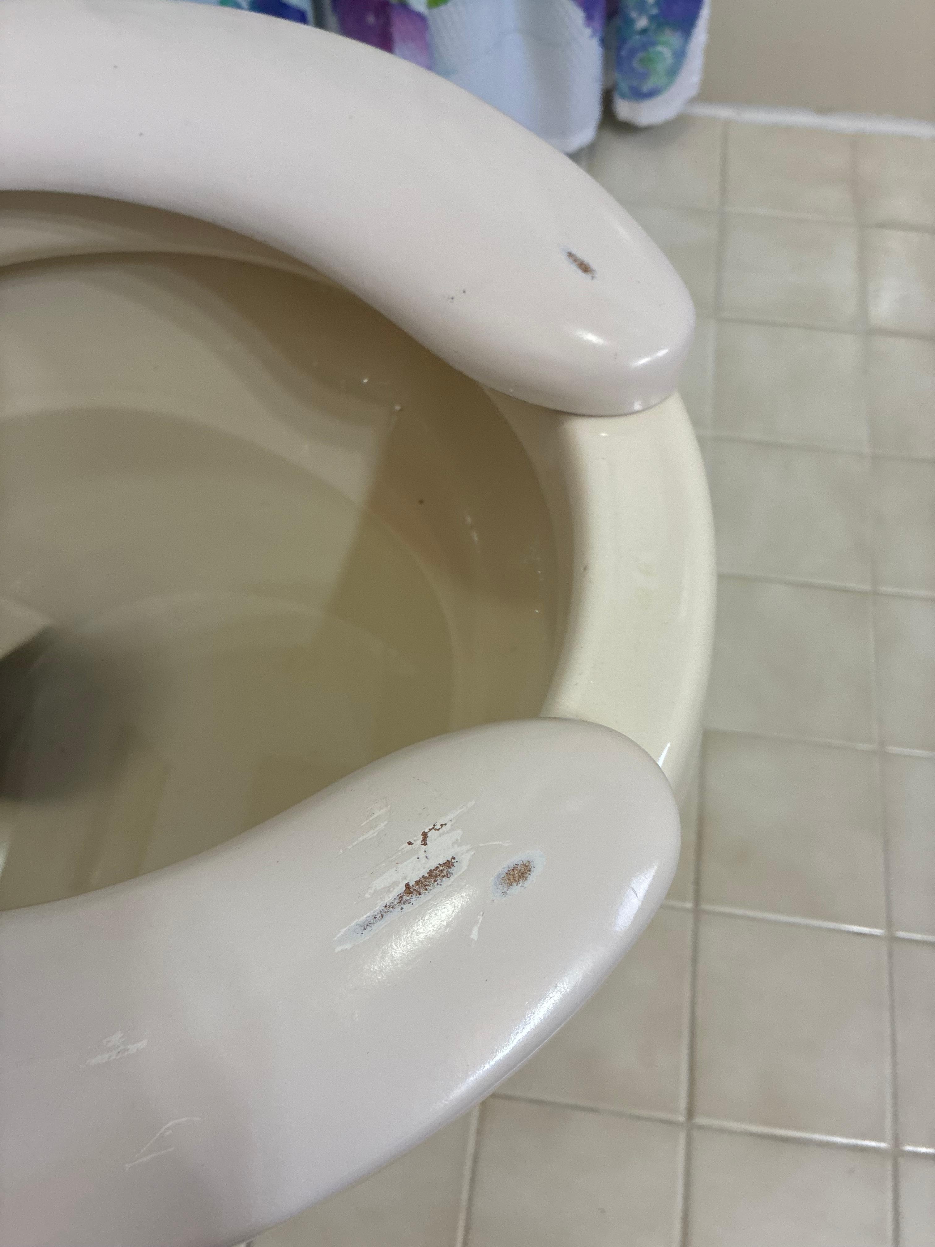 So old paint is worn off