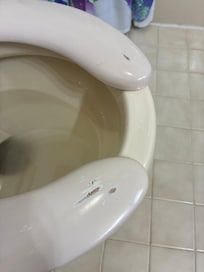 So old paint is worn off