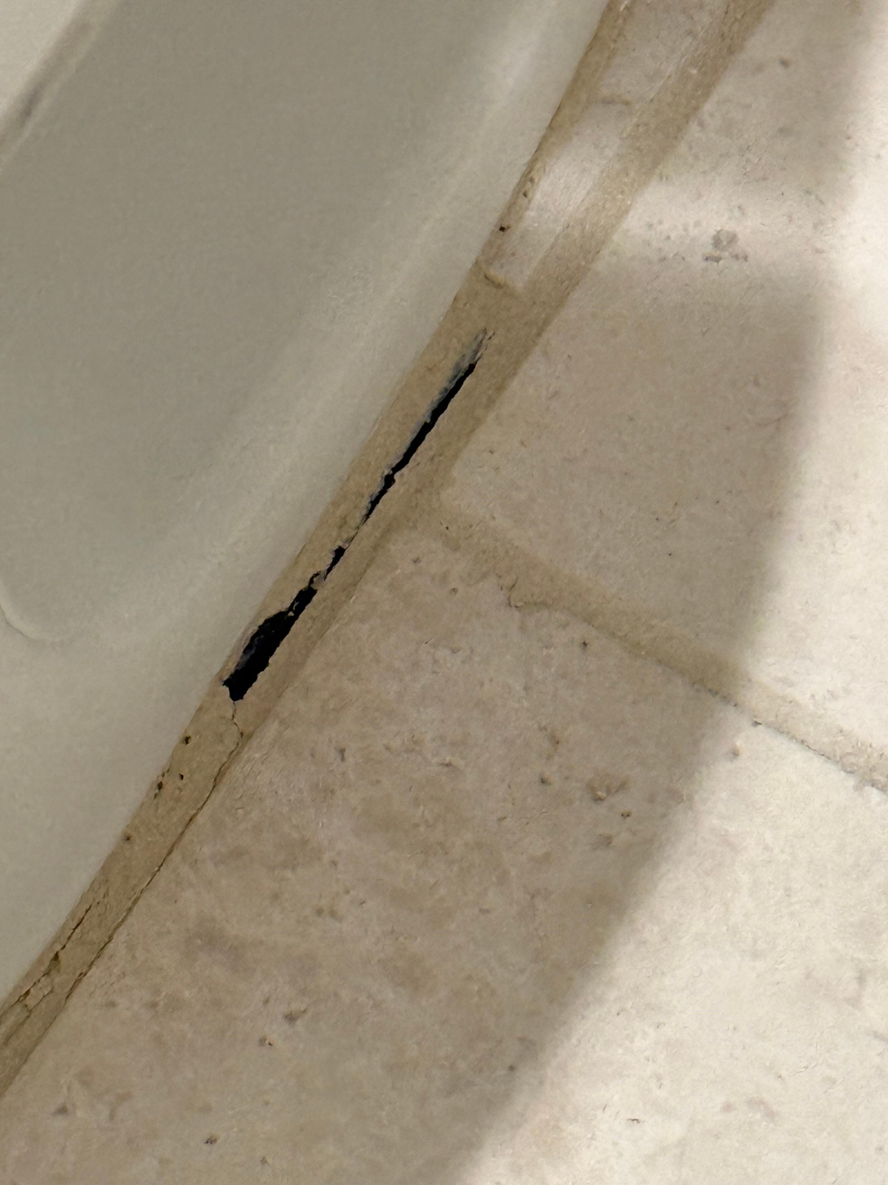Cracks in the floor around the tub and toilet area. But I paid for a 5star stay
