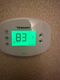 The temp after the window was open for 1/2 hour