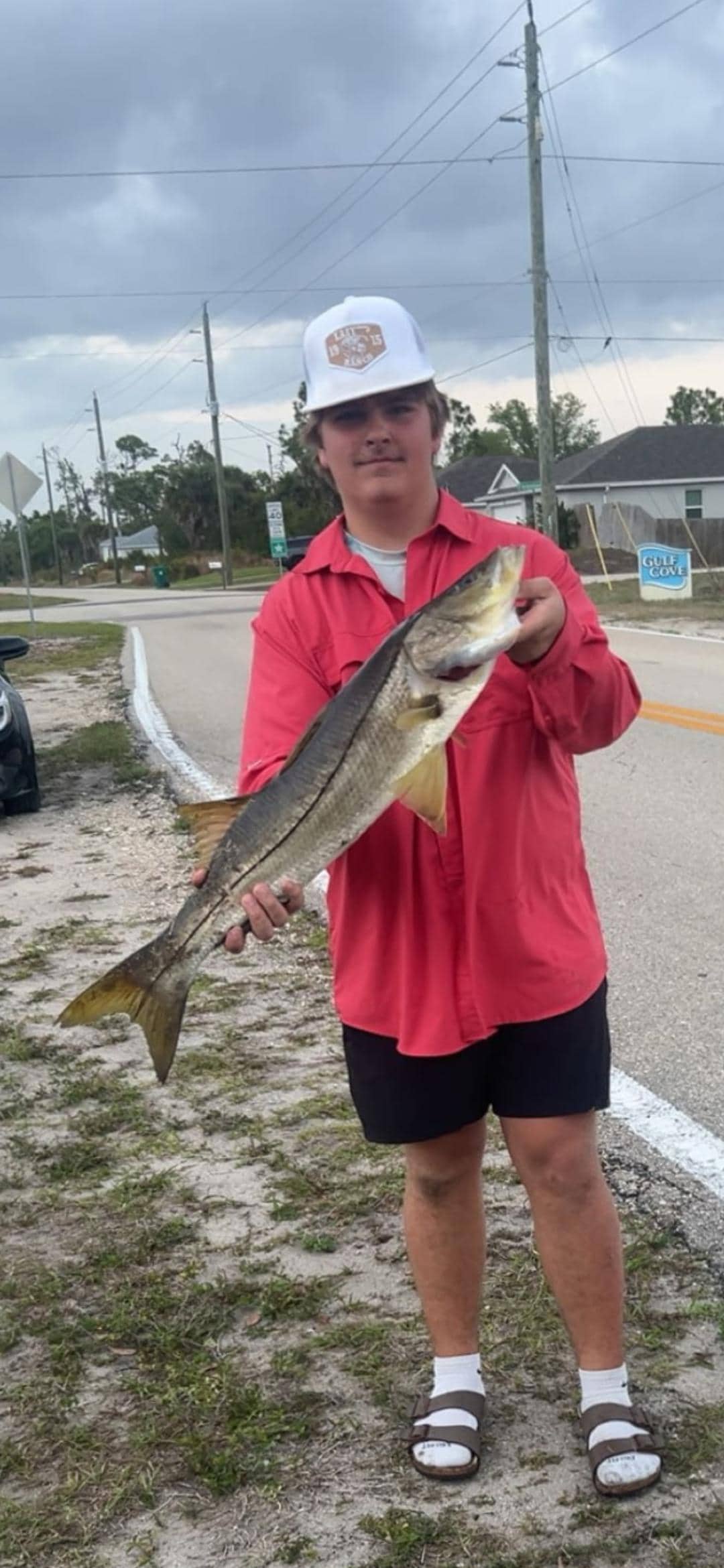 Fishing by the house 