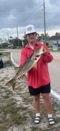 Fishing by the house