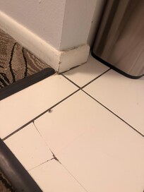 Cracked tile