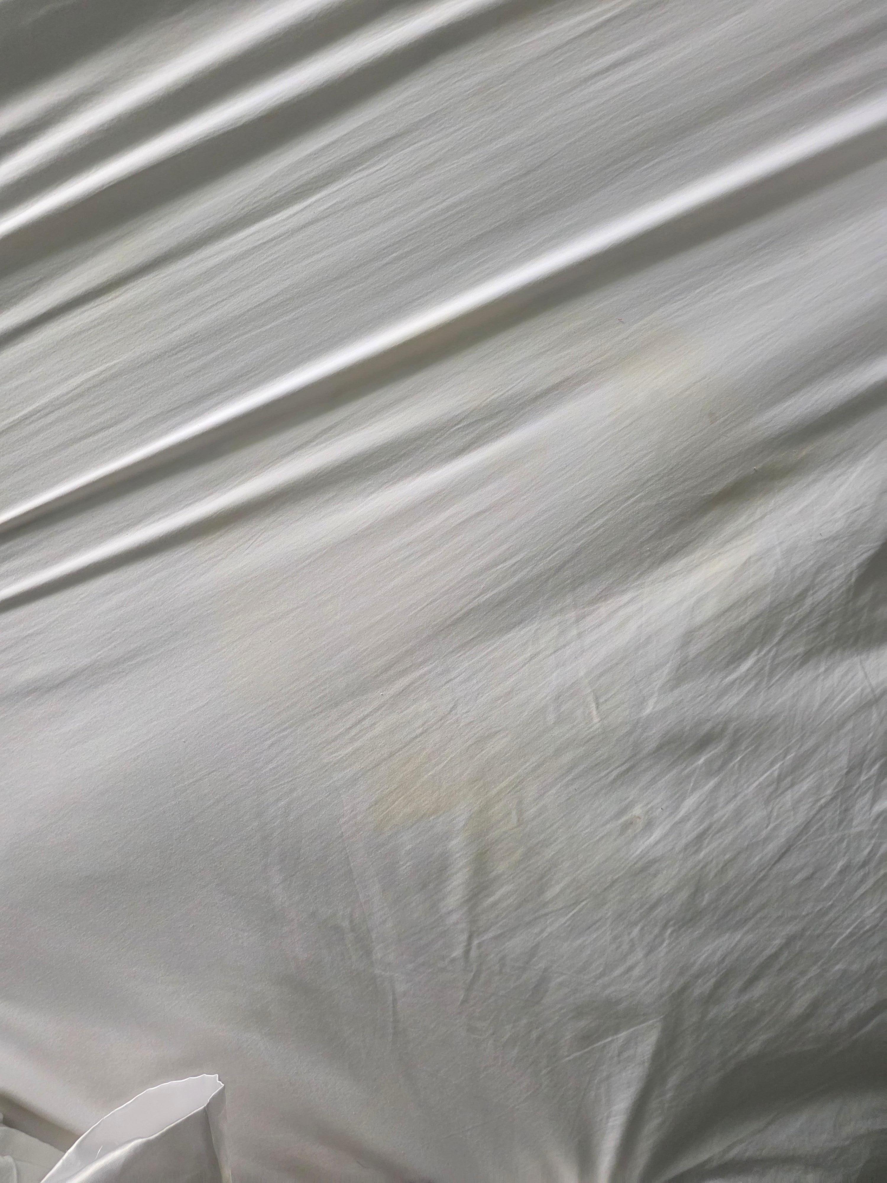 There were stains on the sheets in one of our beds. Looked like someone peed in the bed, my 14 yro did not do that.