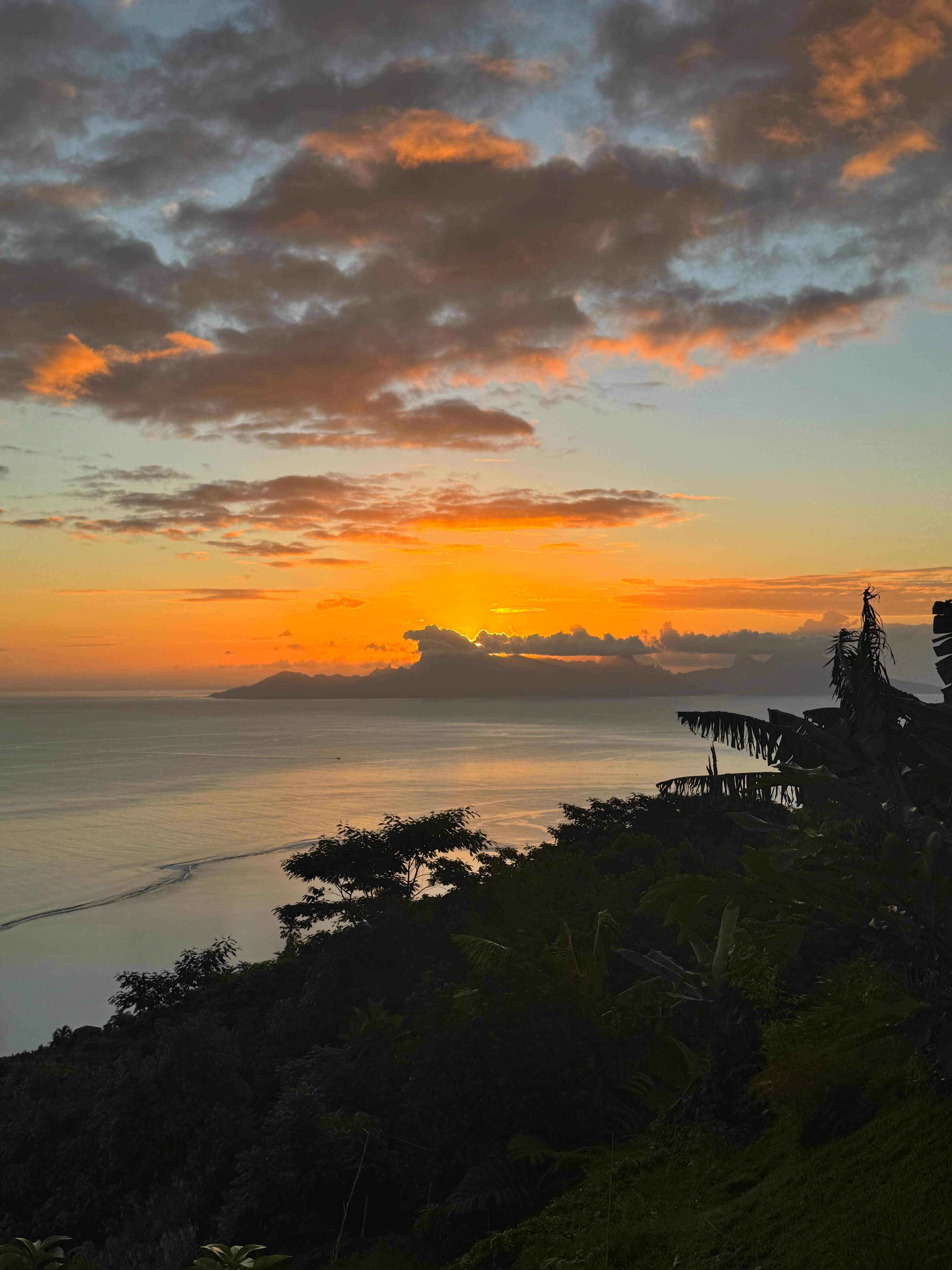 Sunset from the deck.