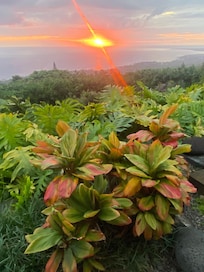 Sunset from the lanai.