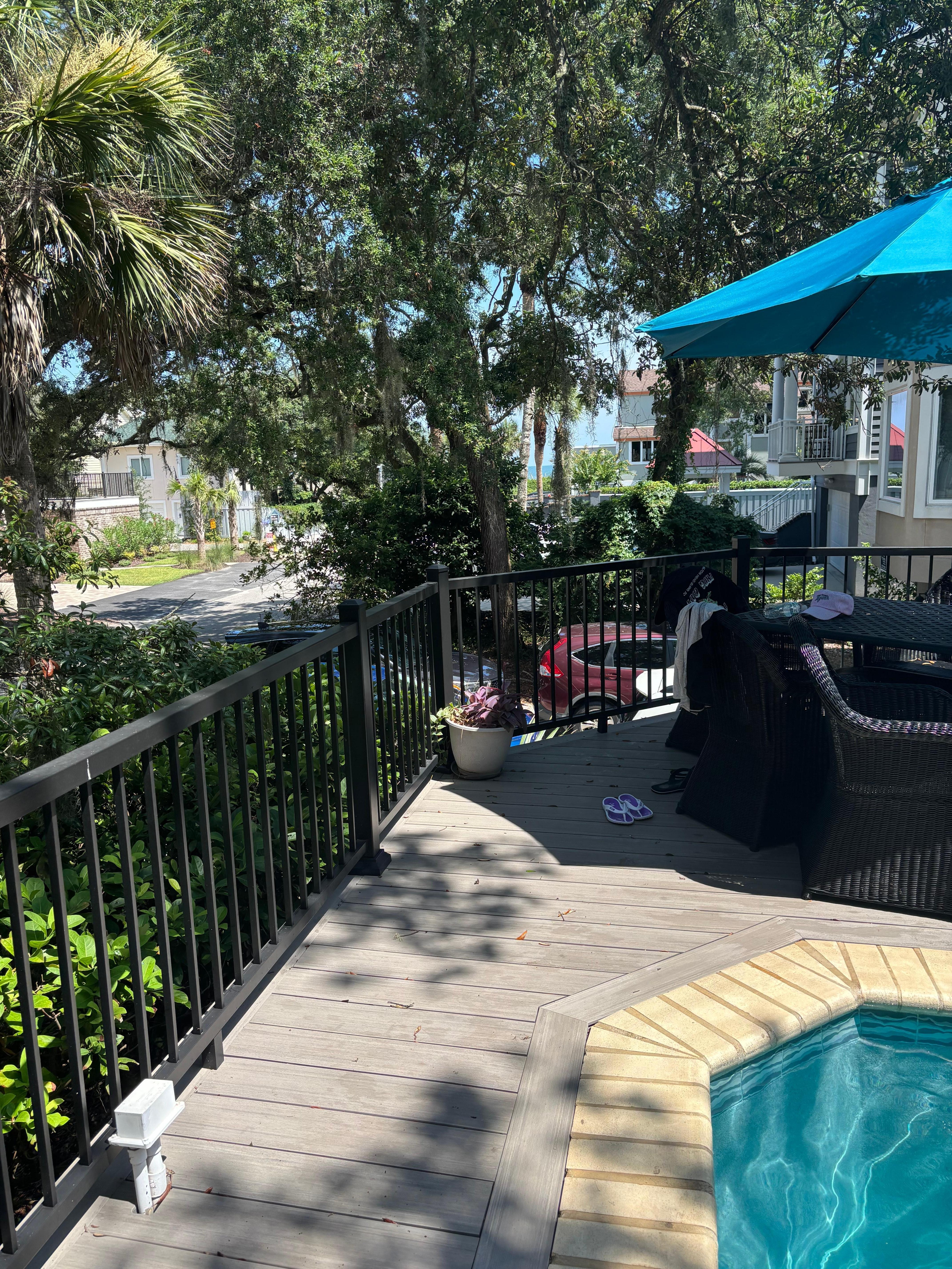 You can see the ocean in the background 