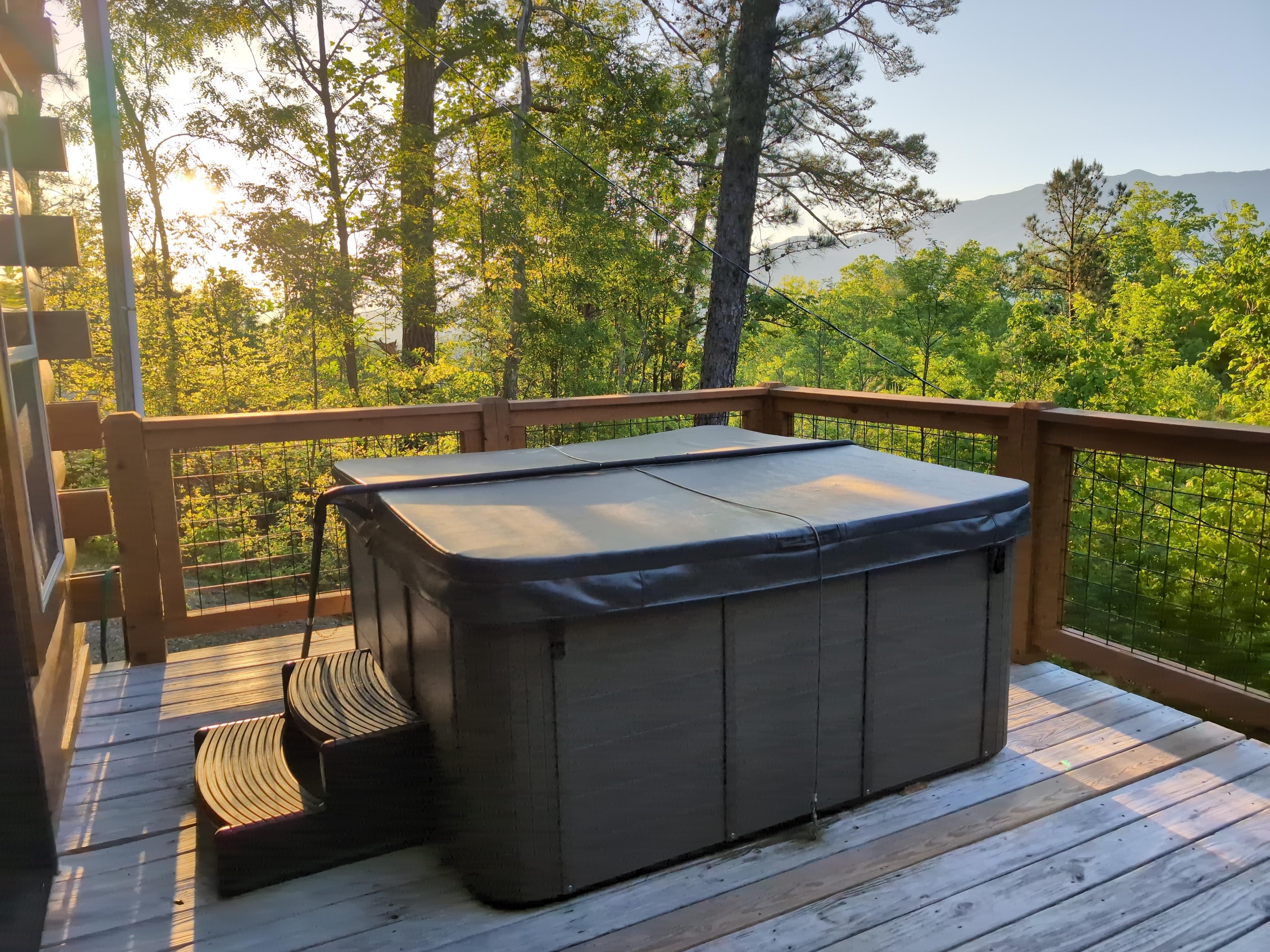 After a day of full adventures coming back to the hot tub was very relaxing